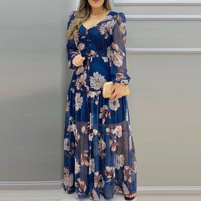 Vestido Pamela - Com Manga Longa Cintura Alta (Tendencia 2025)
